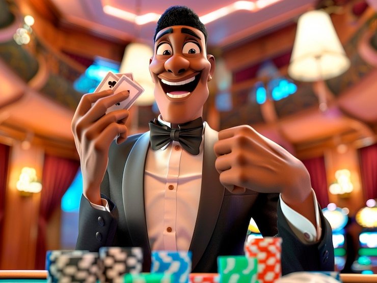 Studio produksi live dealer dengan peralatan broadcast profesional